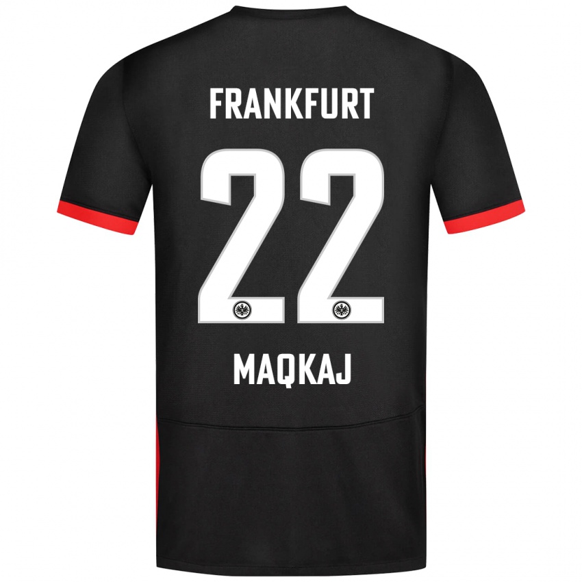 Niño Camiseta Dritan Maqkaj #22 Negro 2ª Equipación 2024/25 La Camisa Perú