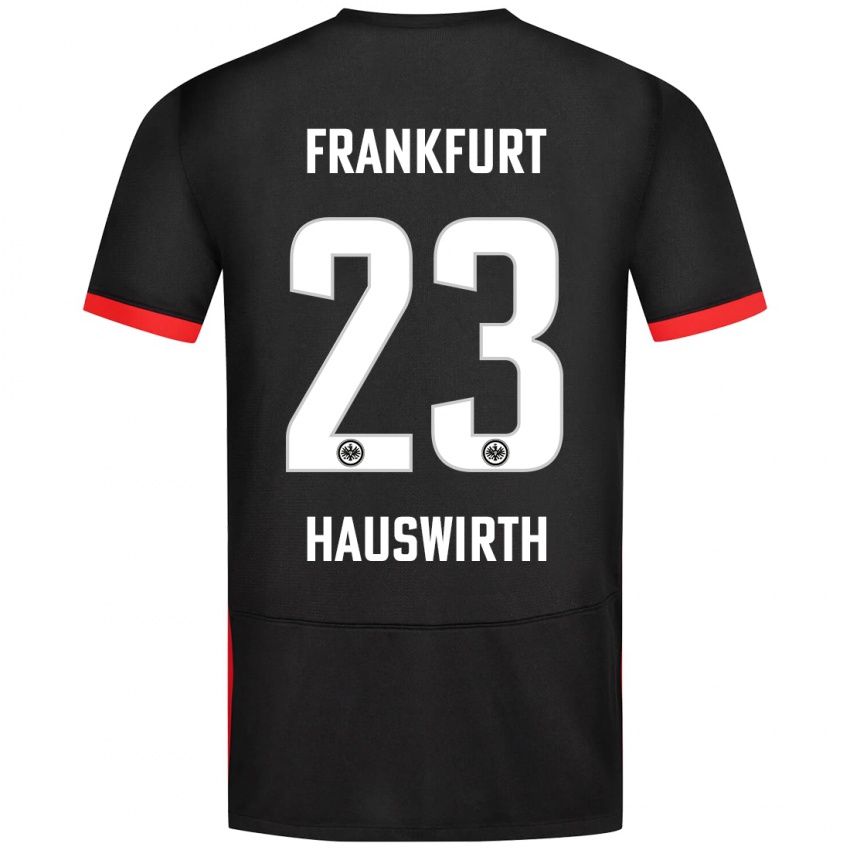 Niño Camiseta Max Hauswirth #23 Negro 2ª Equipación 2024/25 La Camisa Perú