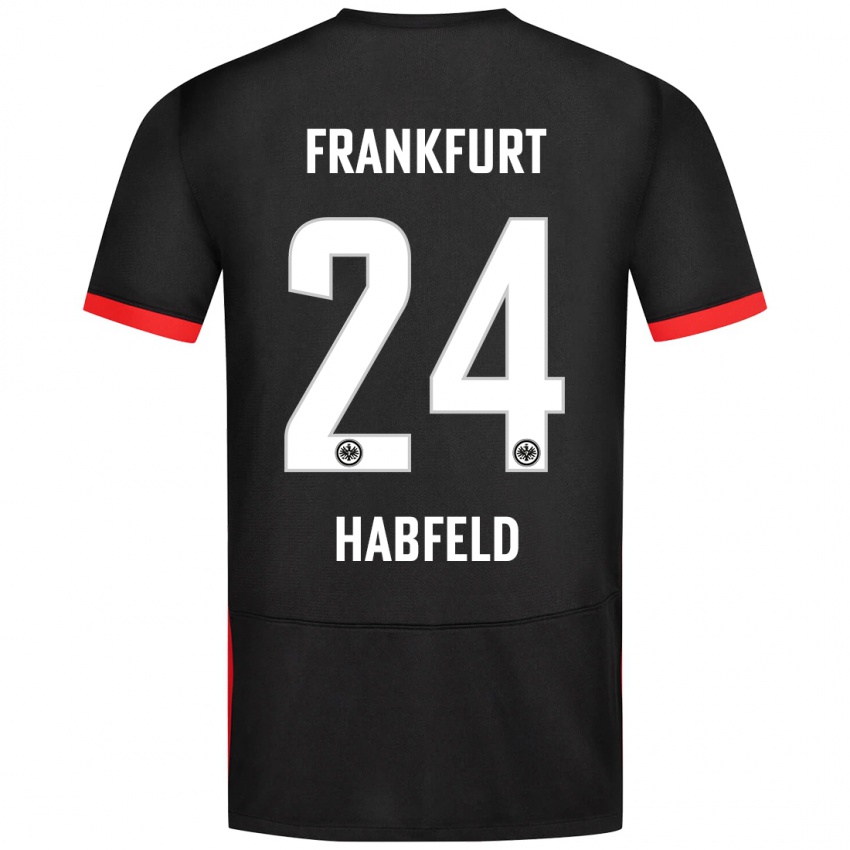 Niño Camiseta Josef Haßfeld #24 Negro 2ª Equipación 2024/25 La Camisa Perú