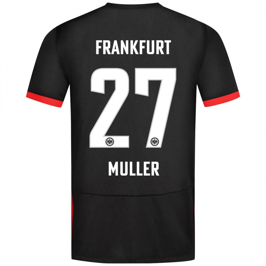 Niño Camiseta Mark Müller #27 Negro 2ª Equipación 2024/25 La Camisa Perú