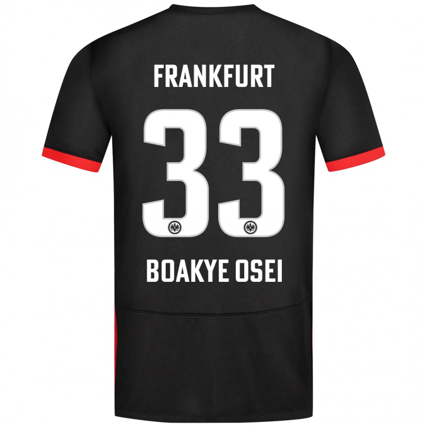 Niño Camiseta Derek Boakye-Osei #33 Negro 2ª Equipación 2024/25 La Camisa Perú