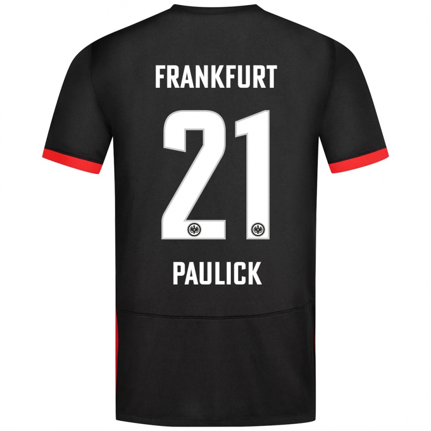 Niño Camiseta Lea Paulick #21 Negro 2ª Equipación 2024/25 La Camisa Perú