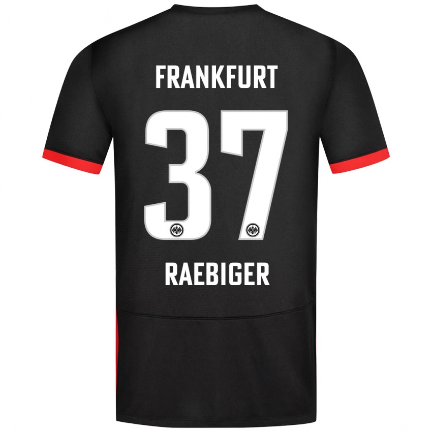 Niño Camiseta Sidney Raebiger #37 Negro 2ª Equipación 2024/25 La Camisa Perú