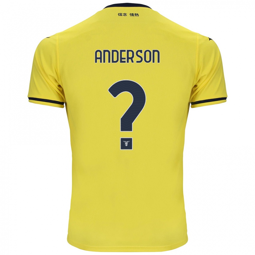 Niño Camiseta André Anderson #0 Amarillo 2ª Equipación 2024/25 La Camisa Perú