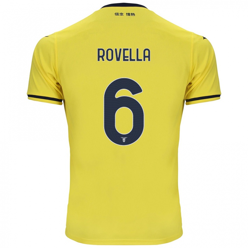 Niño Camiseta Nicolo Rovella #6 Amarillo 2ª Equipación 2024/25 La Camisa Perú