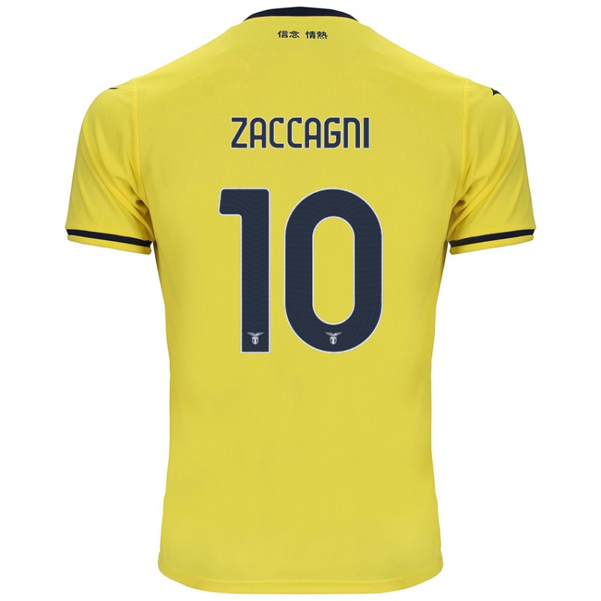 Niño Camiseta Mattia Zaccagni #10 Amarillo 2ª Equipación 2024/25 La Camisa Perú