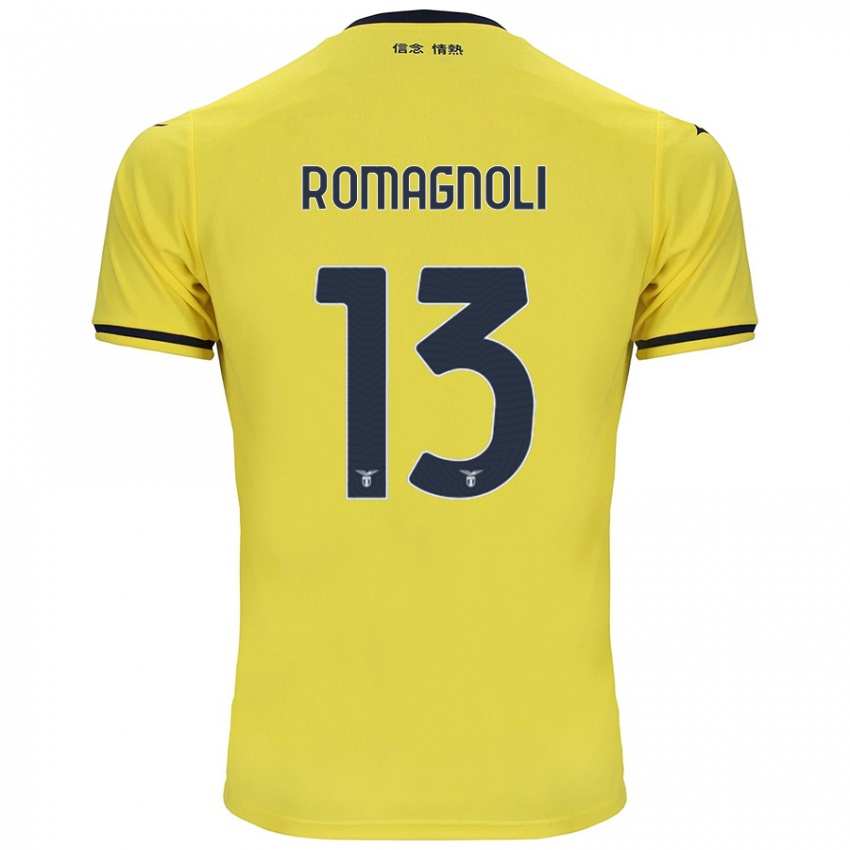 Niño Camiseta Alessio Romagnoli #13 Amarillo 2ª Equipación 2024/25 La Camisa Perú