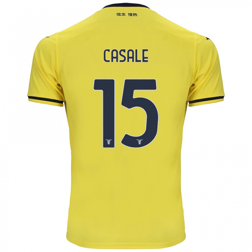 Niño Camiseta Nicolò Casale #15 Amarillo 2ª Equipación 2024/25 La Camisa Perú