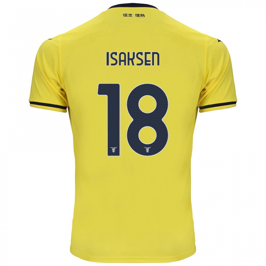 Niño Camiseta Gustav Isaksen #18 Amarillo 2ª Equipación 2024/25 La Camisa Perú