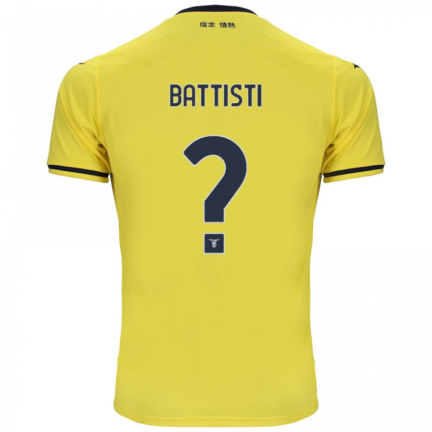 Niño Camiseta Valerio Battisti #0 Amarillo 2ª Equipación 2024/25 La Camisa Perú