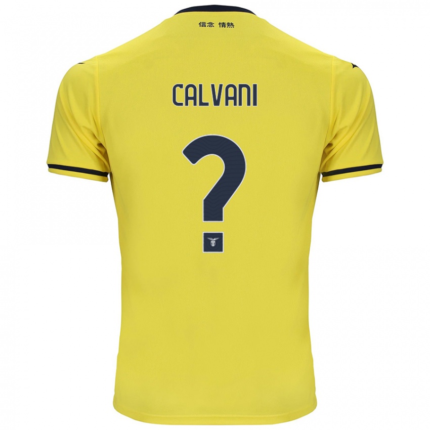 Niño Camiseta Lorenzo Calvani #0 Amarillo 2ª Equipación 2024/25 La Camisa Perú