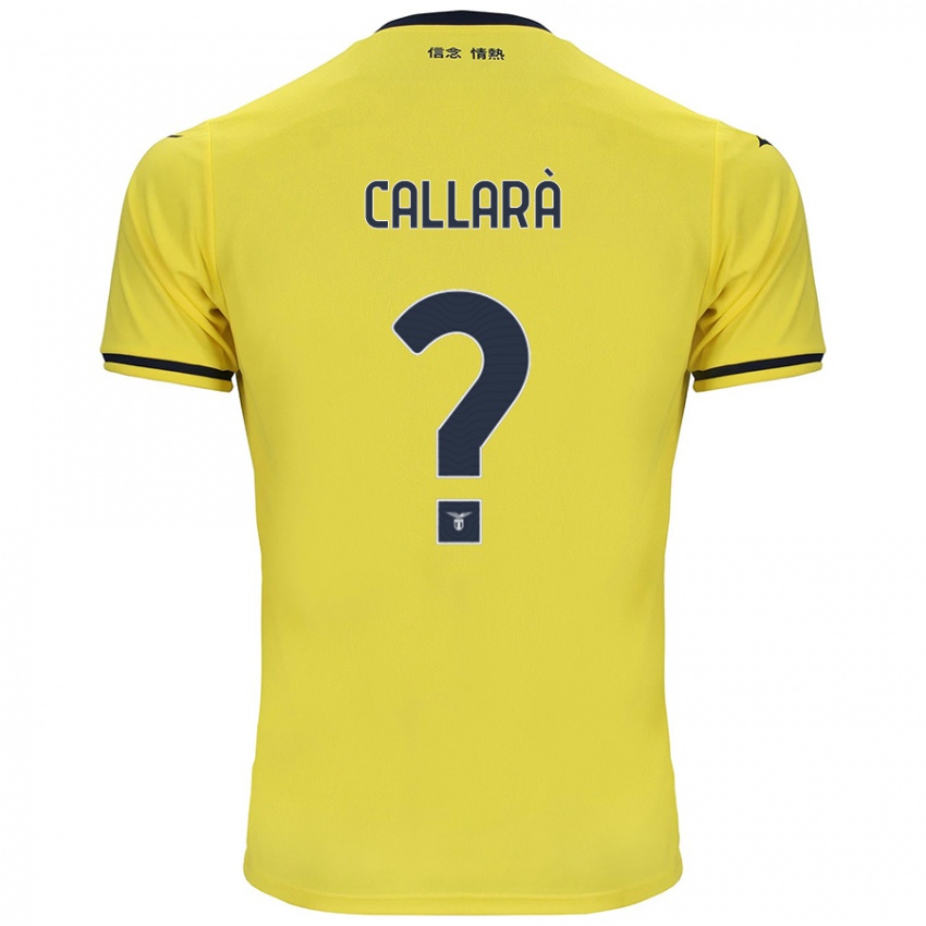 Niño Camiseta Nicholas Callarà #0 Amarillo 2ª Equipación 2024/25 La Camisa Perú