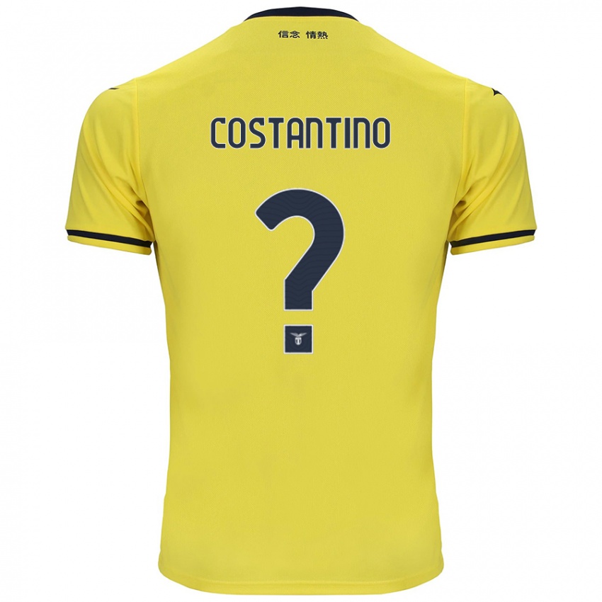 Niño Camiseta Davide Costantino #0 Amarillo 2ª Equipación 2024/25 La Camisa Perú