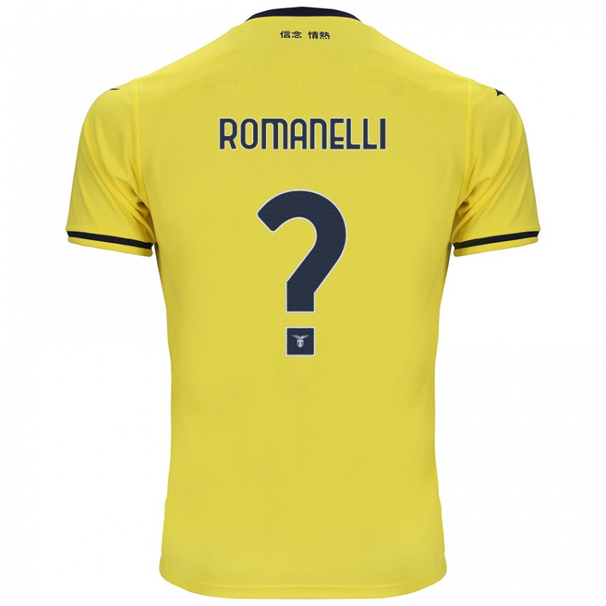 Niño Camiseta Nicolas Romanelli #0 Amarillo 2ª Equipación 2024/25 La Camisa Perú