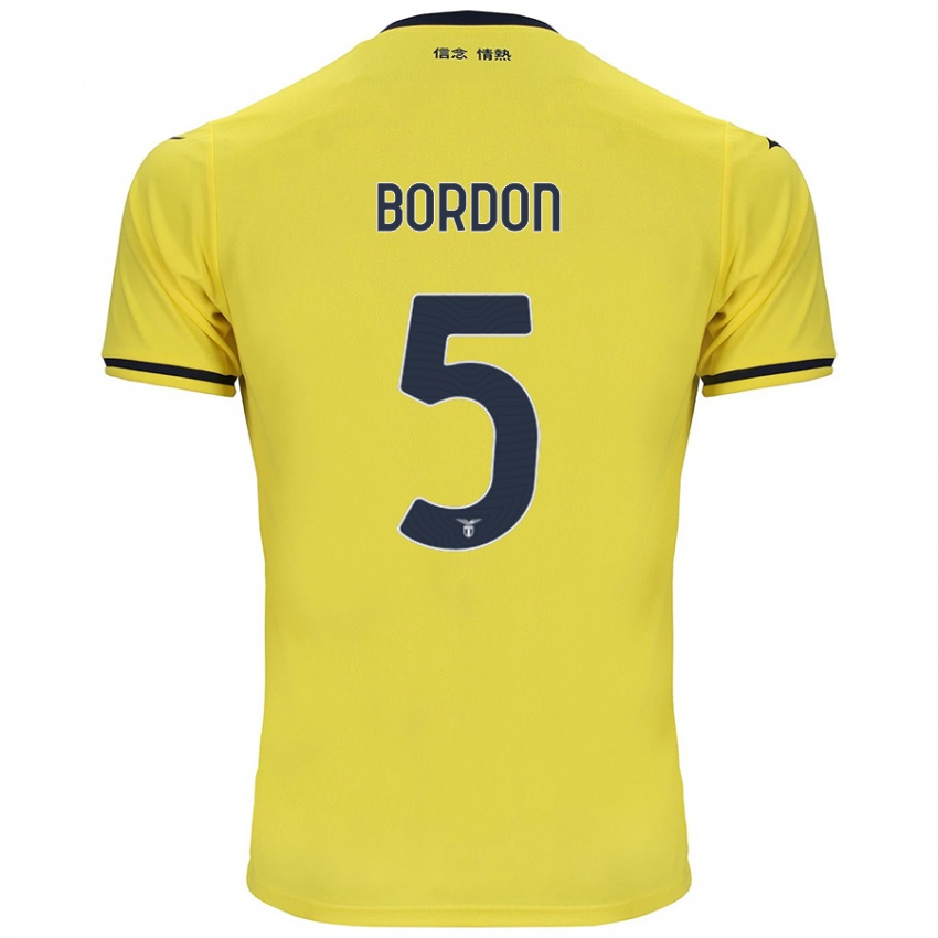 Niño Camiseta Filipe Bordon #5 Amarillo 2ª Equipación 2024/25 La Camisa Perú