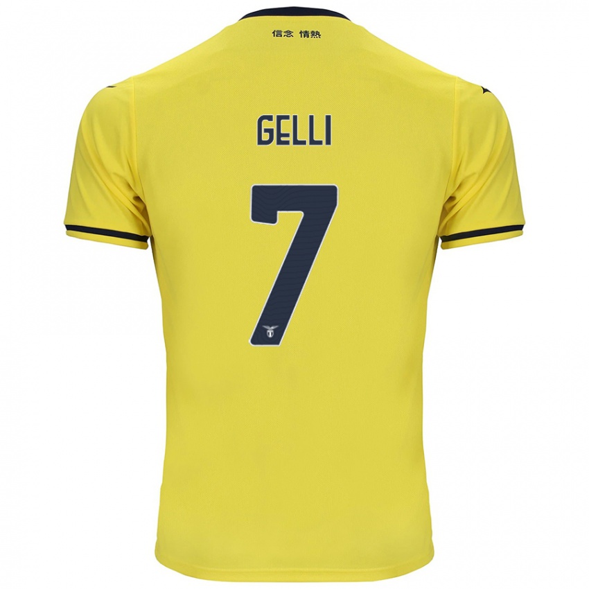 Niño Camiseta Valerio Gelli #7 Amarillo 2ª Equipación 2024/25 La Camisa Perú