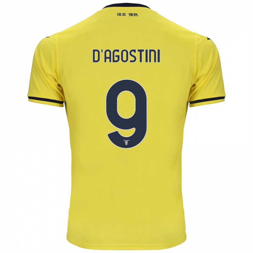 Niño Camiseta Lorenzo D'agostini #9 Amarillo 2ª Equipación 2024/25 La Camisa Perú