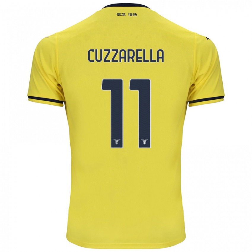 Niño Camiseta Cristian Cuzzarella #11 Amarillo 2ª Equipación 2024/25 La Camisa Perú