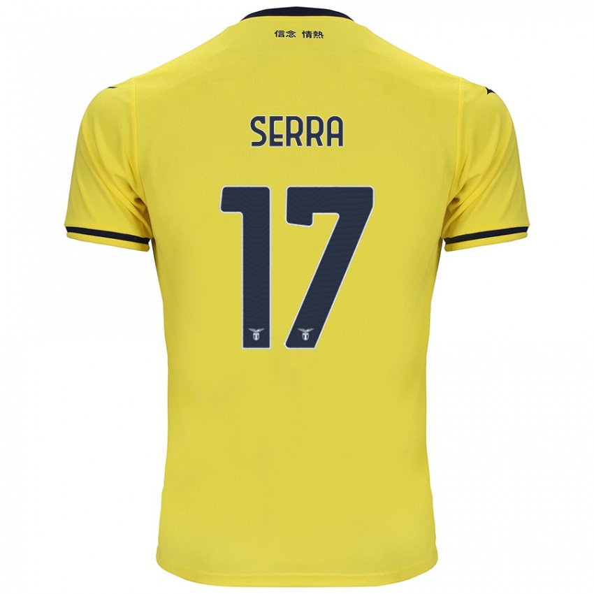 Niño Camiseta Federico Serra #17 Amarillo 2ª Equipación 2024/25 La Camisa Perú