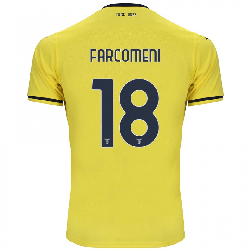 Niño Camiseta Valerio Farcomeni #18 Amarillo 2ª Equipación 2024/25 La Camisa Perú