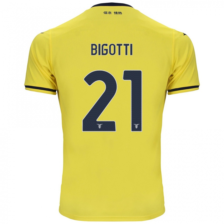 Niño Camiseta Massimo Bigotti #21 Amarillo 2ª Equipación 2024/25 La Camisa Perú