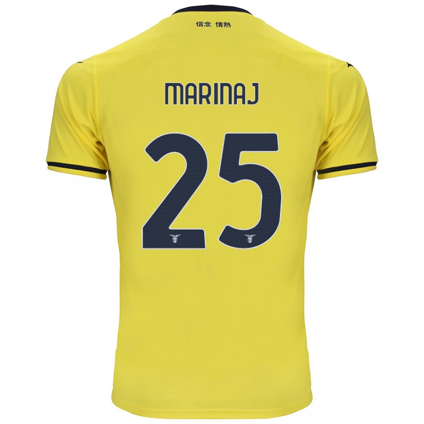 Niño Camiseta Kledi Marinaj #25 Amarillo 2ª Equipación 2024/25 La Camisa Perú