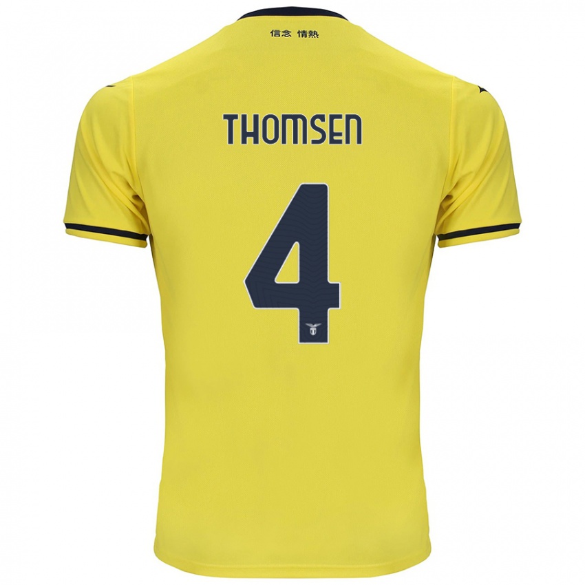 Niño Camiseta Maria Møller Thomsen #4 Amarillo 2ª Equipación 2024/25 La Camisa Perú