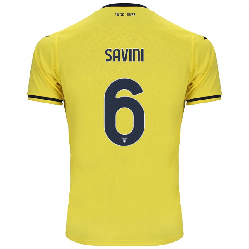 Niño Camiseta Federica Savini #6 Amarillo 2ª Equipación 2024/25 La Camisa Perú