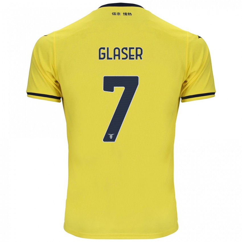 Niño Camiseta Julia Glaser #7 Amarillo 2ª Equipación 2024/25 La Camisa Perú