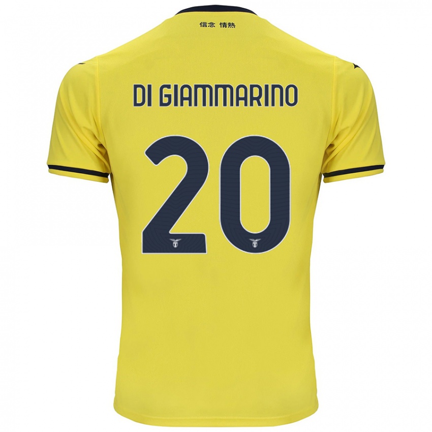 Niño Camiseta Virginia Di Giammarino #20 Amarillo 2ª Equipación 2024/25 La Camisa Perú