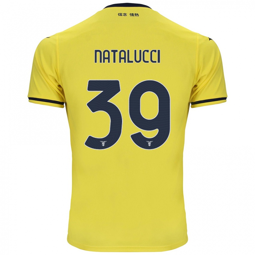 Niño Camiseta Serena Natalucci #39 Amarillo 2ª Equipación 2024/25 La Camisa Perú