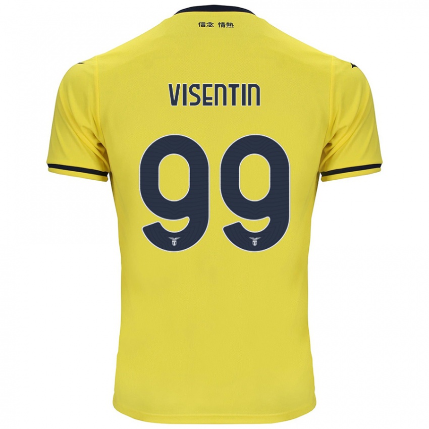 Niño Camiseta Noemi Visentin #99 Amarillo 2ª Equipación 2024/25 La Camisa Perú