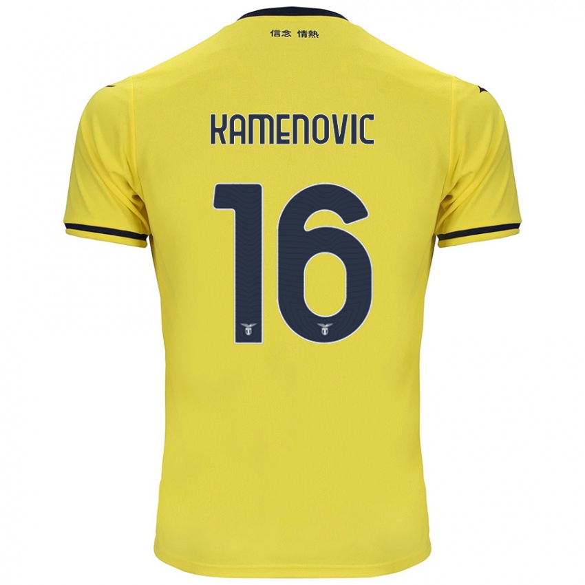 Niño Camiseta Dimitrije Kamenović #16 Amarillo 2ª Equipación 2024/25 La Camisa Perú