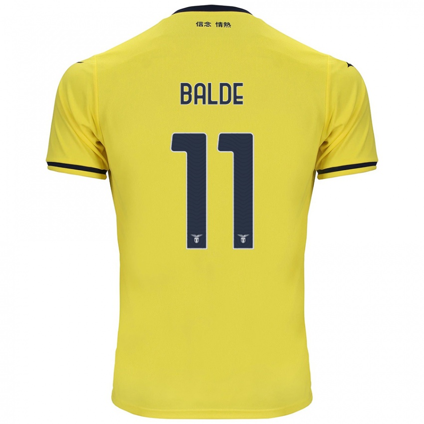 Niño Camiseta Mahamadou Balde #11 Amarillo 2ª Equipación 2024/25 La Camisa Perú