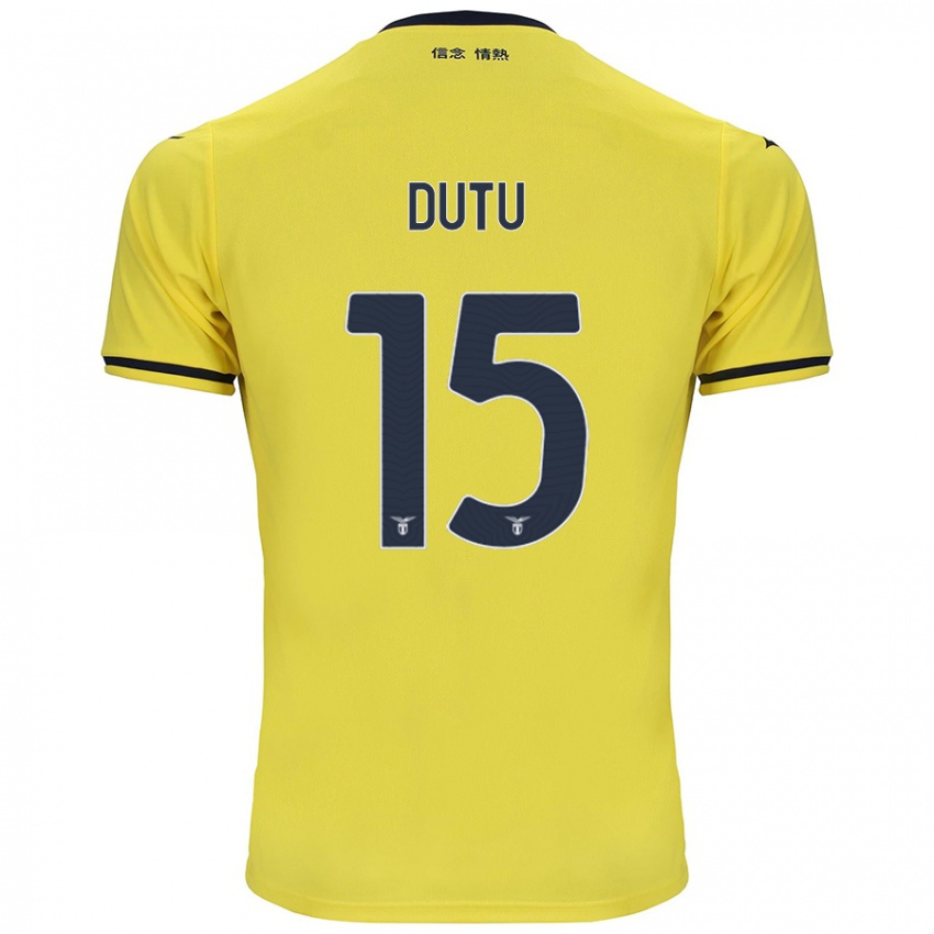 Niño Camiseta Matteo Dutu #15 Amarillo 2ª Equipación 2024/25 La Camisa Perú