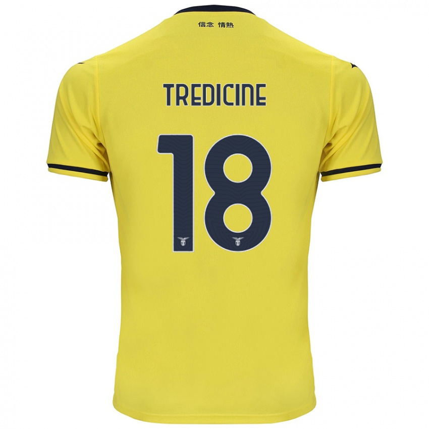 Niño Camiseta Manuel Tredicine #18 Amarillo 2ª Equipación 2024/25 La Camisa Perú