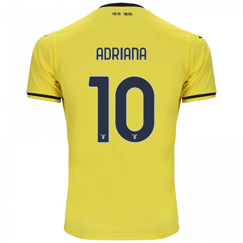 Niño Camiseta Adriana Martín Santamaría #10 Amarillo 2ª Equipación 2024/25 La Camisa Perú