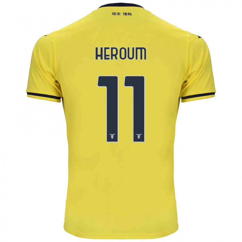 Niño Camiseta Nora Heroum #11 Amarillo 2ª Equipación 2024/25 La Camisa Perú