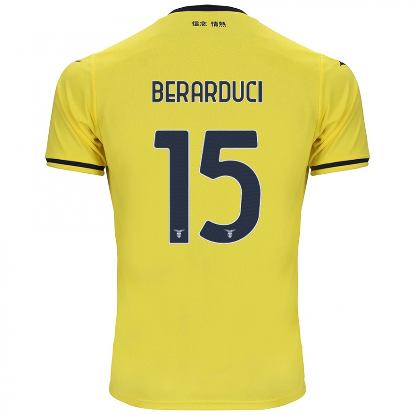 Niño Camiseta Martina Berarduci #15 Amarillo 2ª Equipación 2024/25 La Camisa Perú