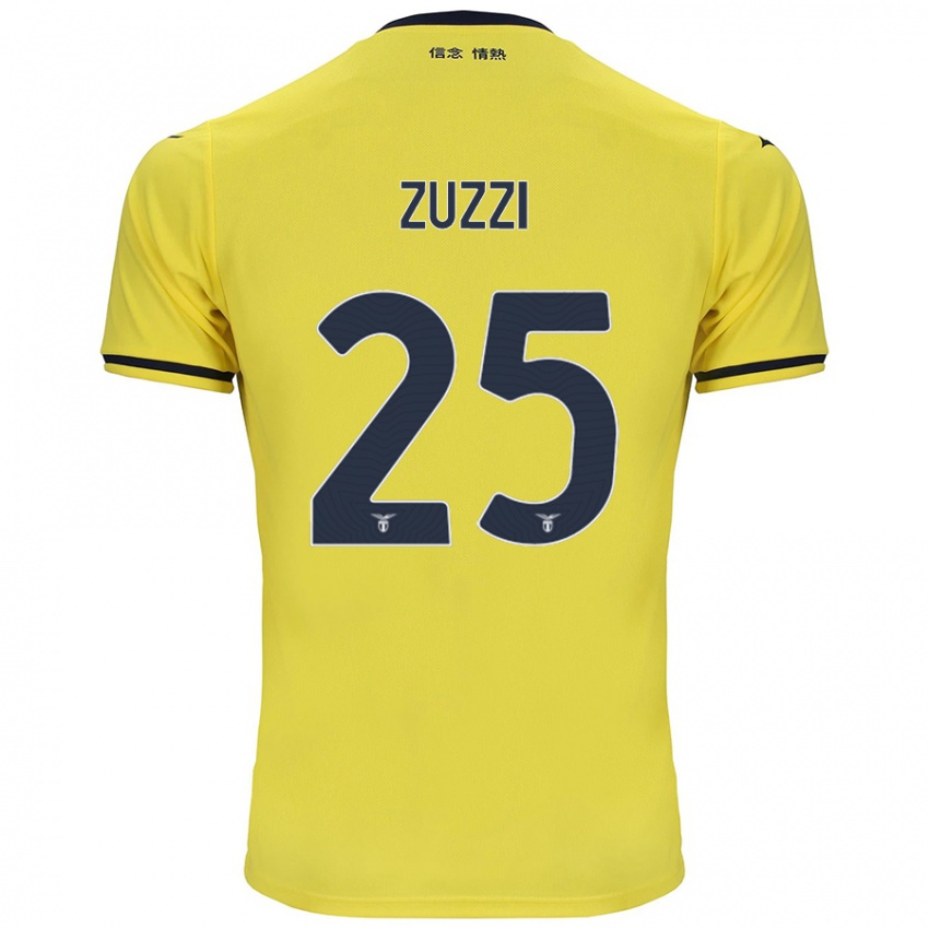 Niño Camiseta Giorgia Zuzzi #25 Amarillo 2ª Equipación 2024/25 La Camisa Perú