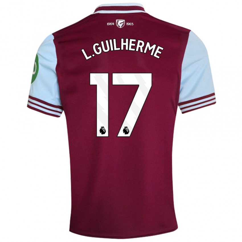 Hombre Camiseta Luis Guilherme #17 Rojo Oscuro 1ª Equipación 2024/25 La Camisa Perú