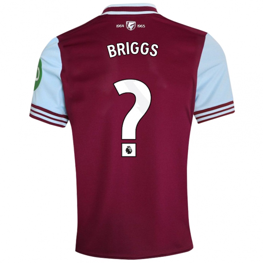 Hombre Camiseta Josh Briggs #0 Rojo Oscuro 1ª Equipación 2024/25 La Camisa Perú