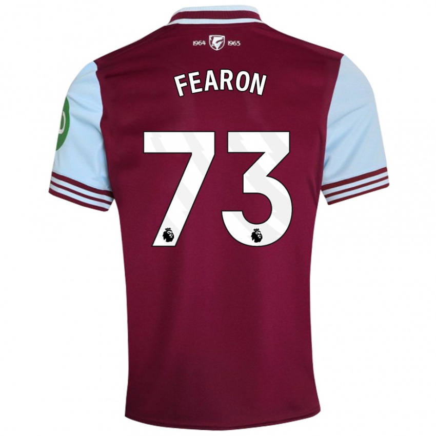 Hombre Camiseta Preston Fearon #73 Rojo Oscuro 1ª Equipación 2024/25 La Camisa Perú