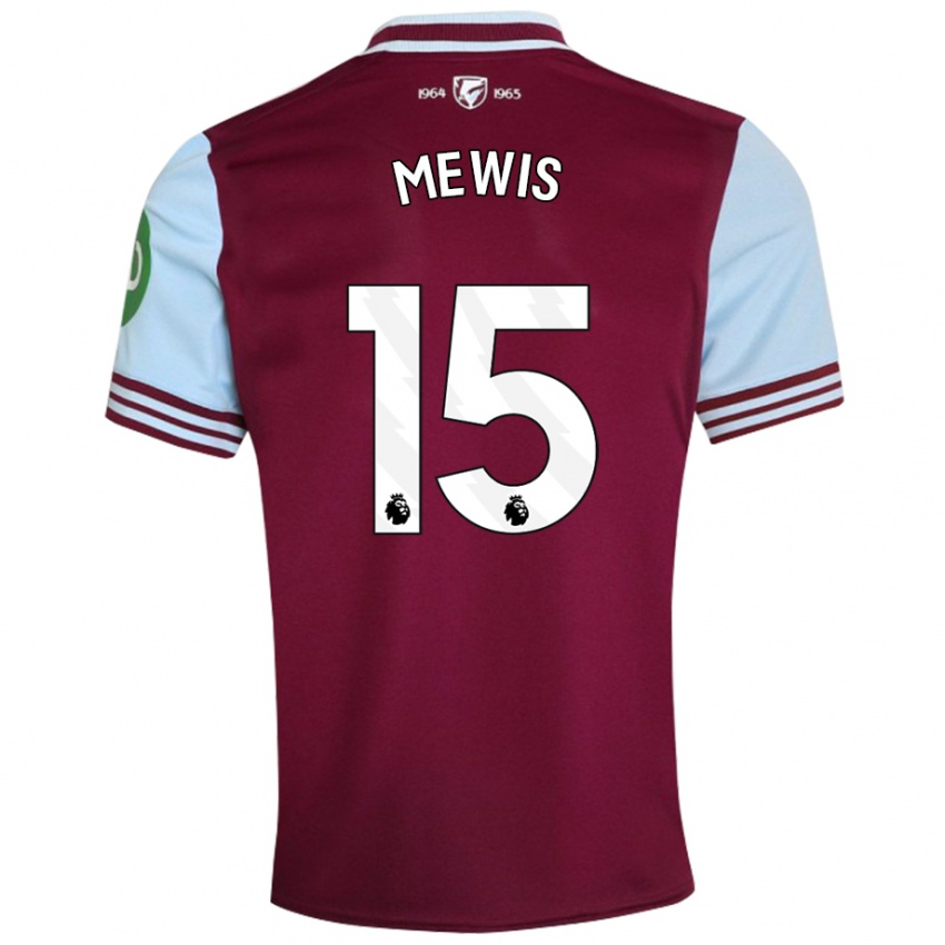 Hombre Camiseta Kristie Mewis #15 Rojo Oscuro 1ª Equipación 2024/25 La Camisa Perú