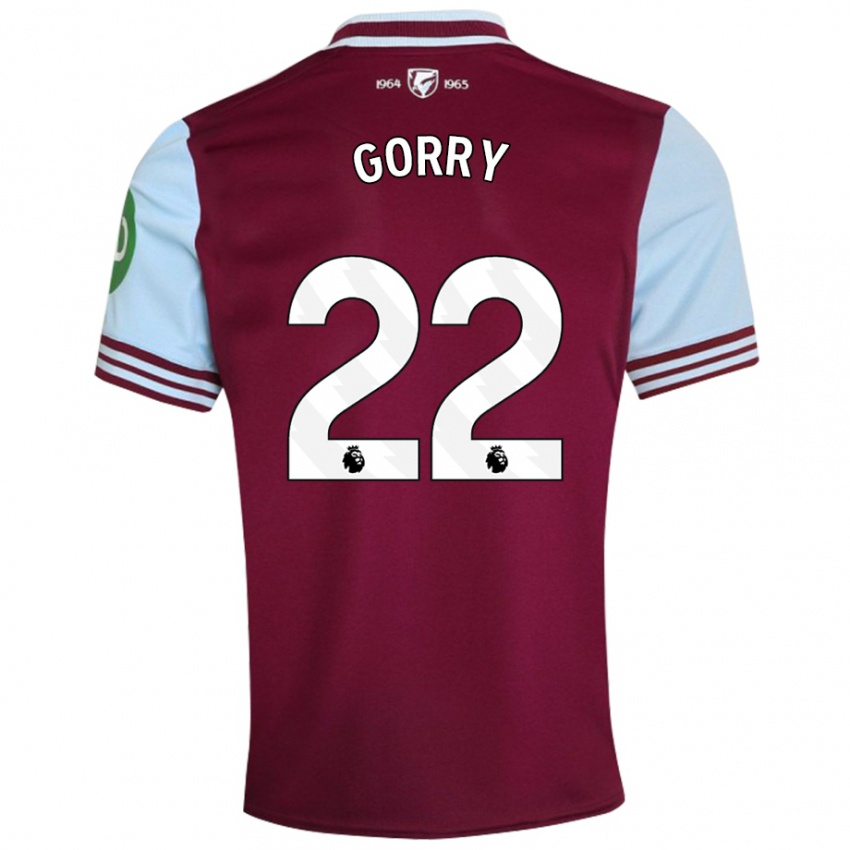 Hombre Camiseta Katrina Gorry #22 Rojo Oscuro 1ª Equipación 2024/25 La Camisa Perú