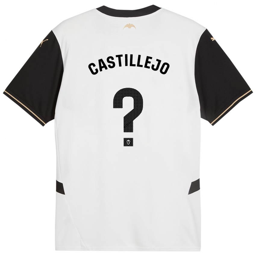 Hombre Camiseta Samu Castillejo #0 Blanco Negro 1ª Equipación 2024/25 La Camisa Perú