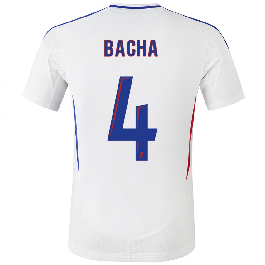 Hombre Camiseta Selma Bacha #4 Blanco Azul 1ª Equipación 2024/25 La Camisa Perú