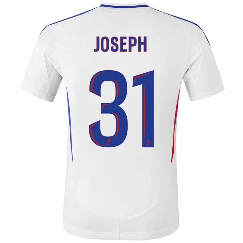 Hombre Camiseta Liana Joseph #31 Blanco Azul 1ª Equipación 2024/25 La Camisa Perú