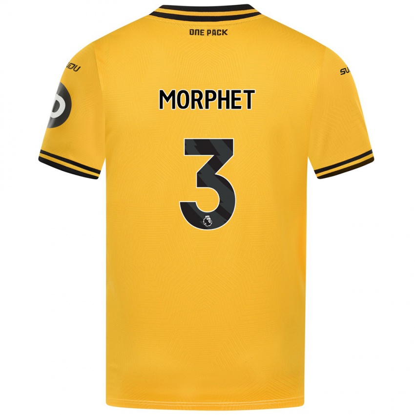 Hombre Camiseta Anna Morphet #3 Amarillo 1ª Equipación 2024/25 La Camisa Perú