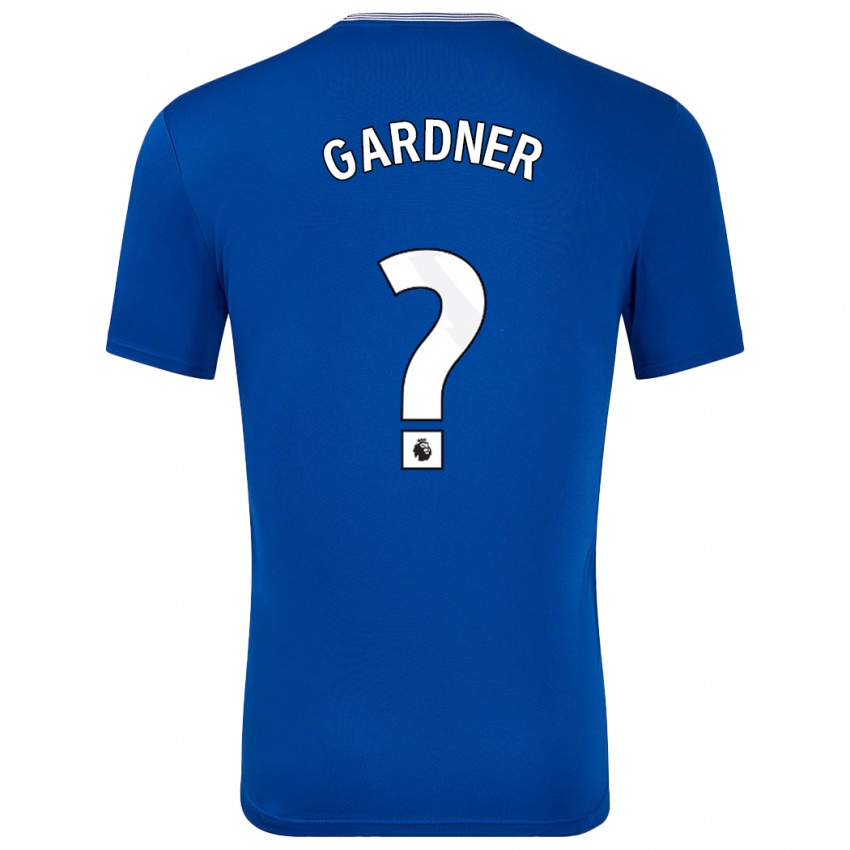 Hombre Camiseta Luis Gardner #0 Azul Con 1ª Equipación 2024/25 La Camisa Perú